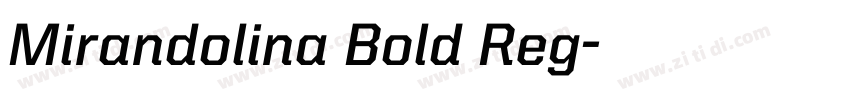 Mirandolina Bold Reg字体转换